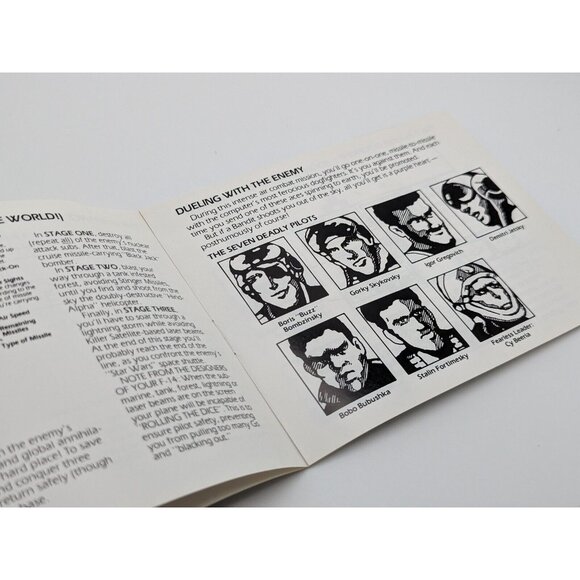 Top Gun The Second Mission (NES Nintendo, 1987) Manual Booklet Only - Picture 6 of 6